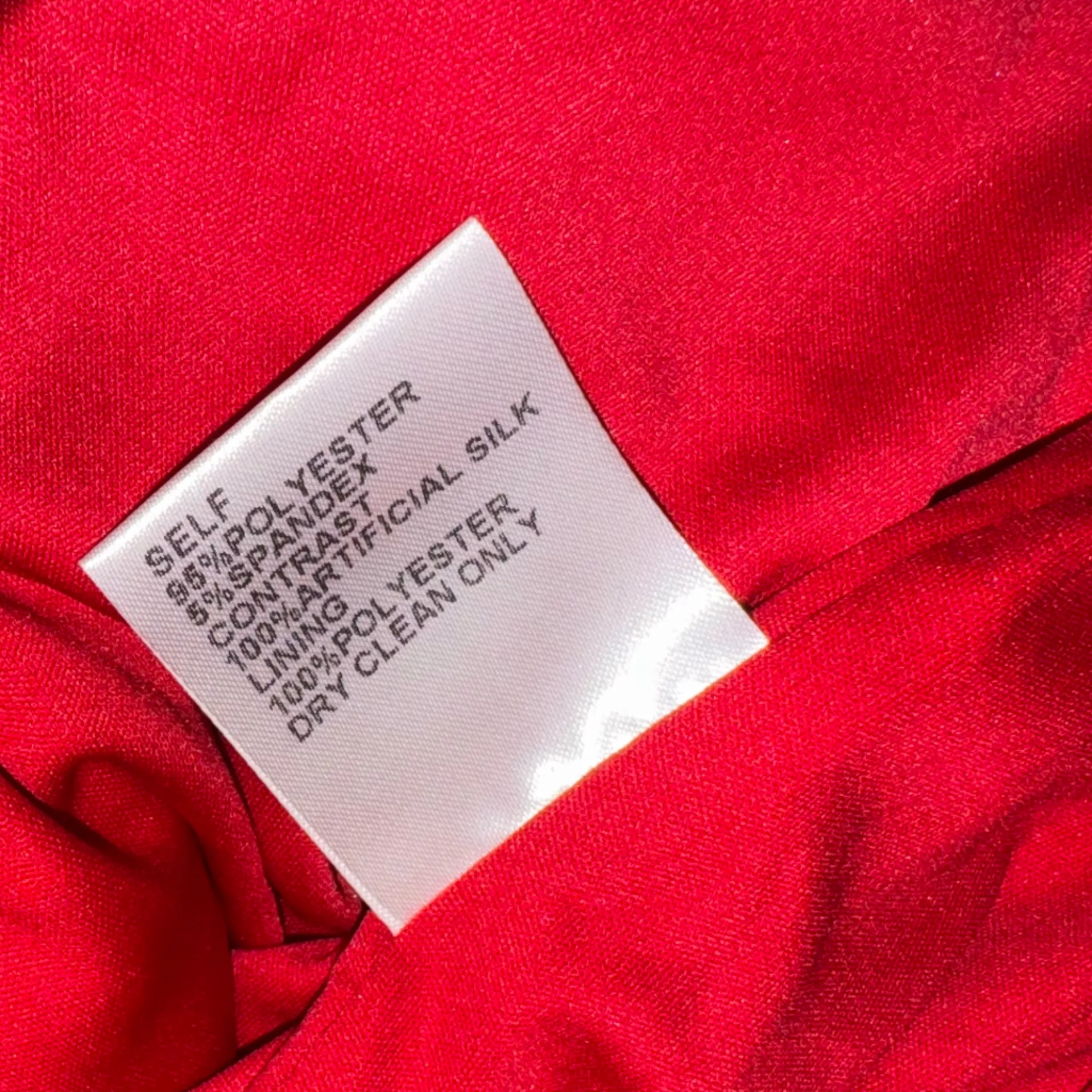 NEW Tadashi Shoji Lace Illusion neck Crepe Red Long Sleeve Dress sz 2 - Image 7