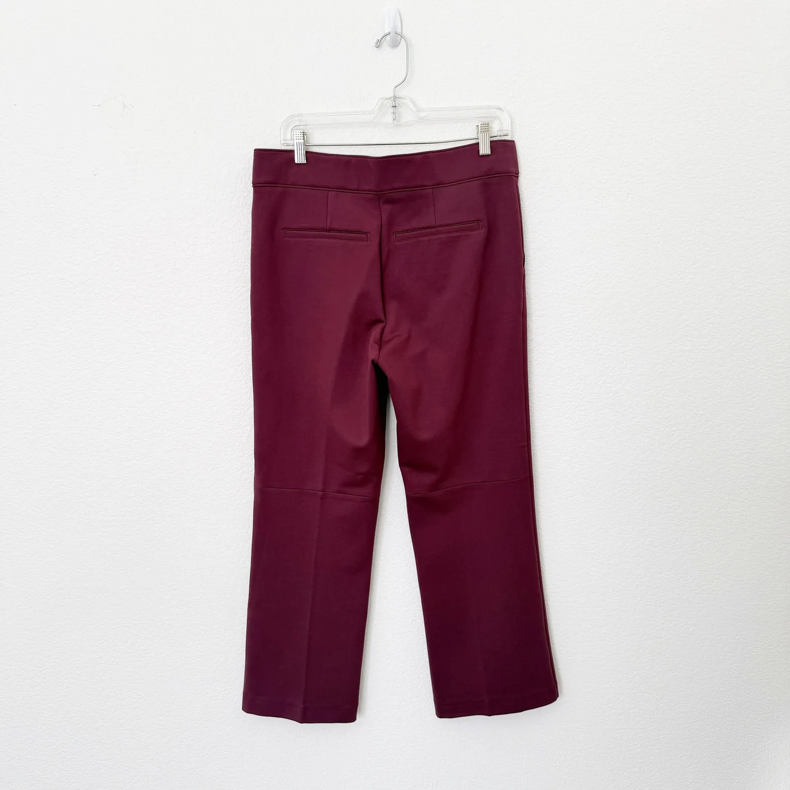 [Spanx] Chianti Red The Perfect Pant Kick Flare Ponte Knit Work Career Pants XL - Image 3