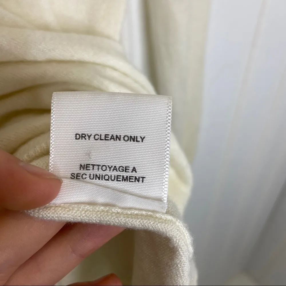 Joie Cashmere Blend Cream Sweater 604 - Image 5