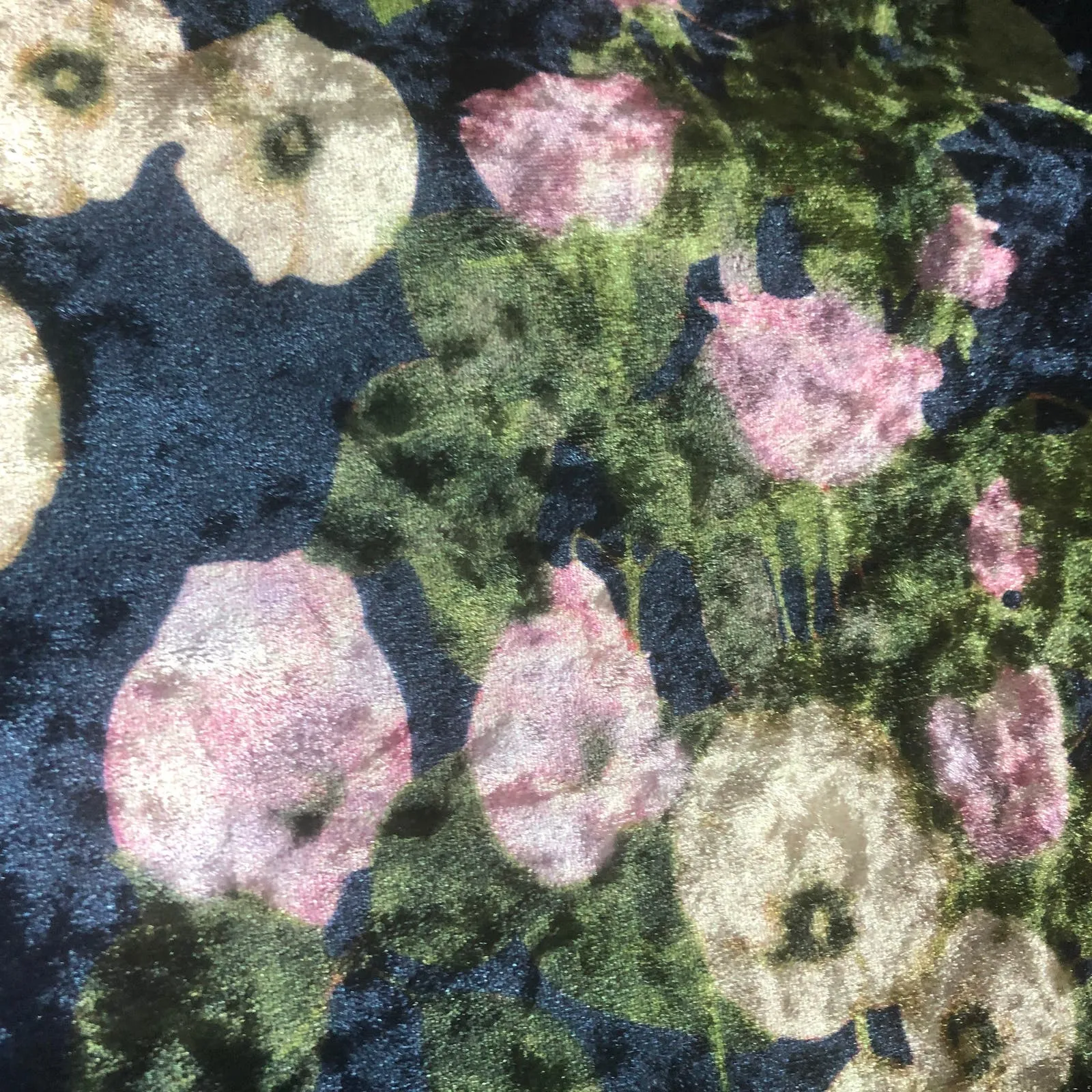 Loveriche Navy Mix Floral Velvet Dress - Size Medium - Image 8