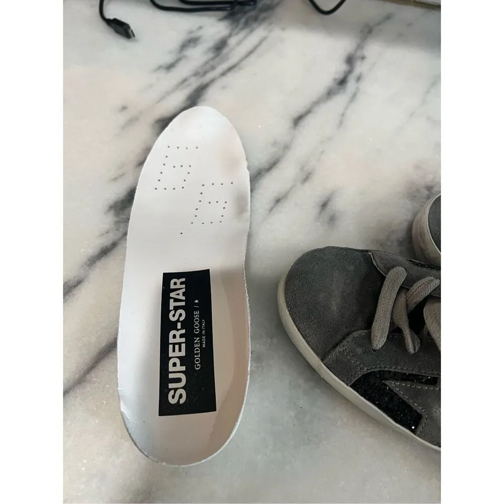 Golden Goose  Superstar Suede Glitter Sneakers Size 6 - Image 16