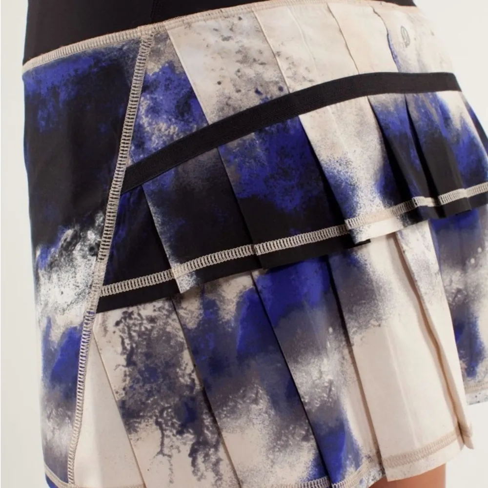 Y2K Lululemon Pace Setter Skirt Skort shorts Tall Milky Way Multi Print Sz 4 - Image 8