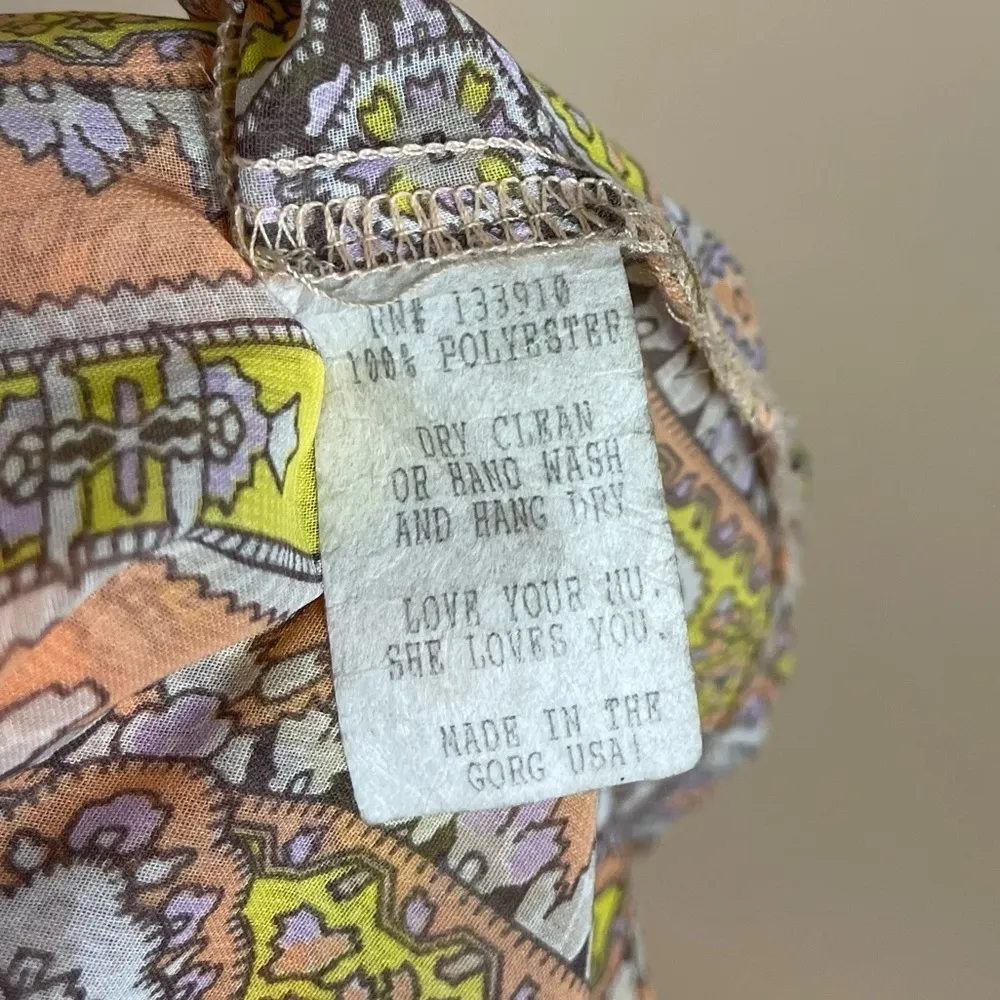 Show Me Your MUMU Size Medium Boho Hippie Pastel Maxi Tank Dress V Neck - Image 8