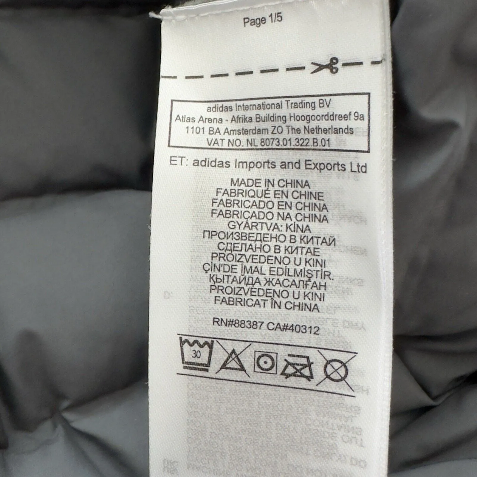 Adidas Varilite RL Jacket L Women's puffer quilted lightweight gray - Image 8