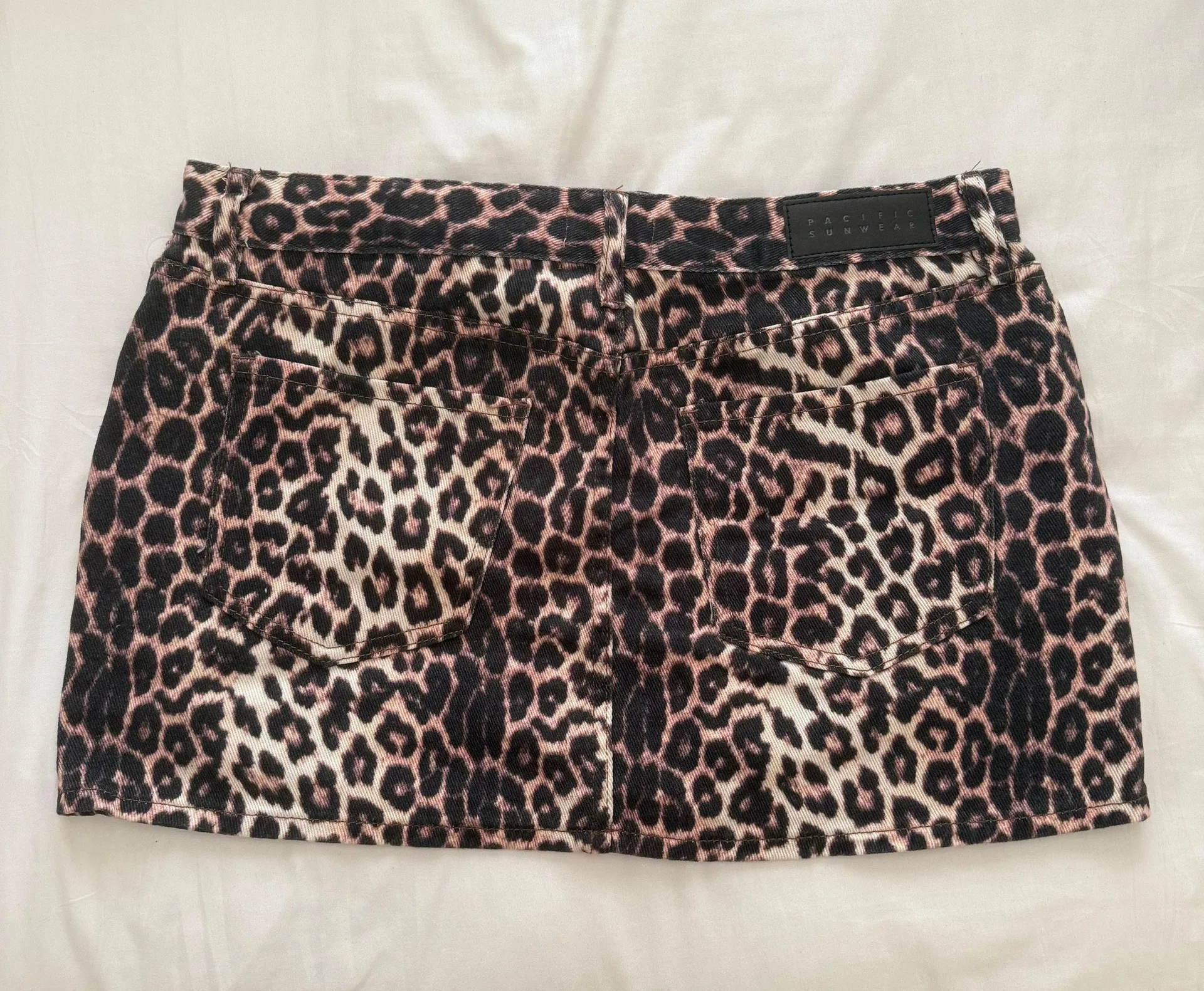 Cheetah Jean Skirt - Image 4