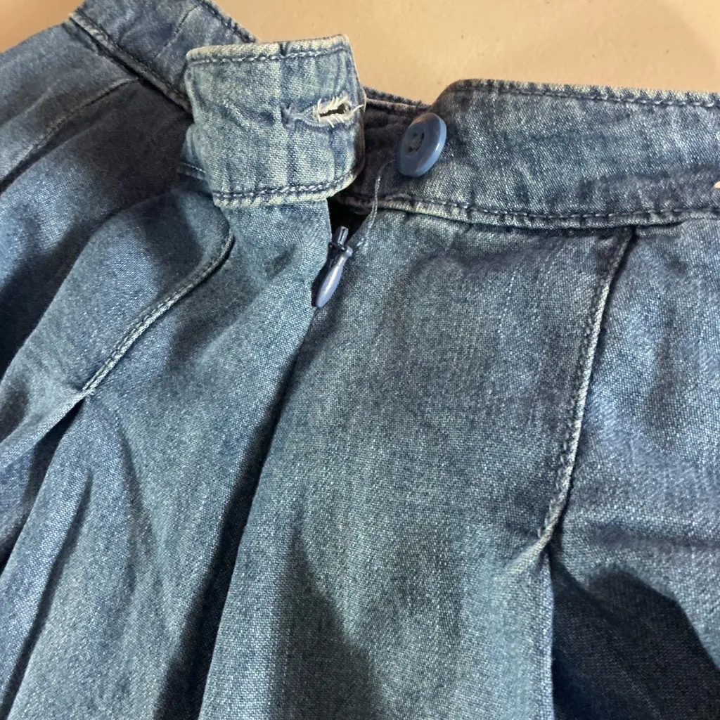 American Eagle Outfitters Blue Skater Skirt - Image 6