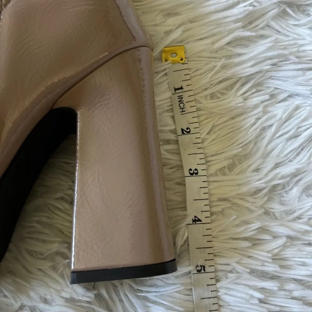 Princess Polly Women’s Valencia Taupe Crinkle Heeled boots size 8 - Image 10