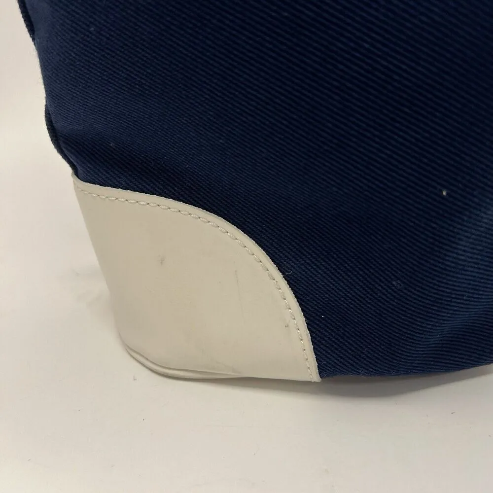 Tommy Hilfiger Apple Fabric Logo Tote Bag Coin Purse Keychain Red White Blue 9” - Image 12