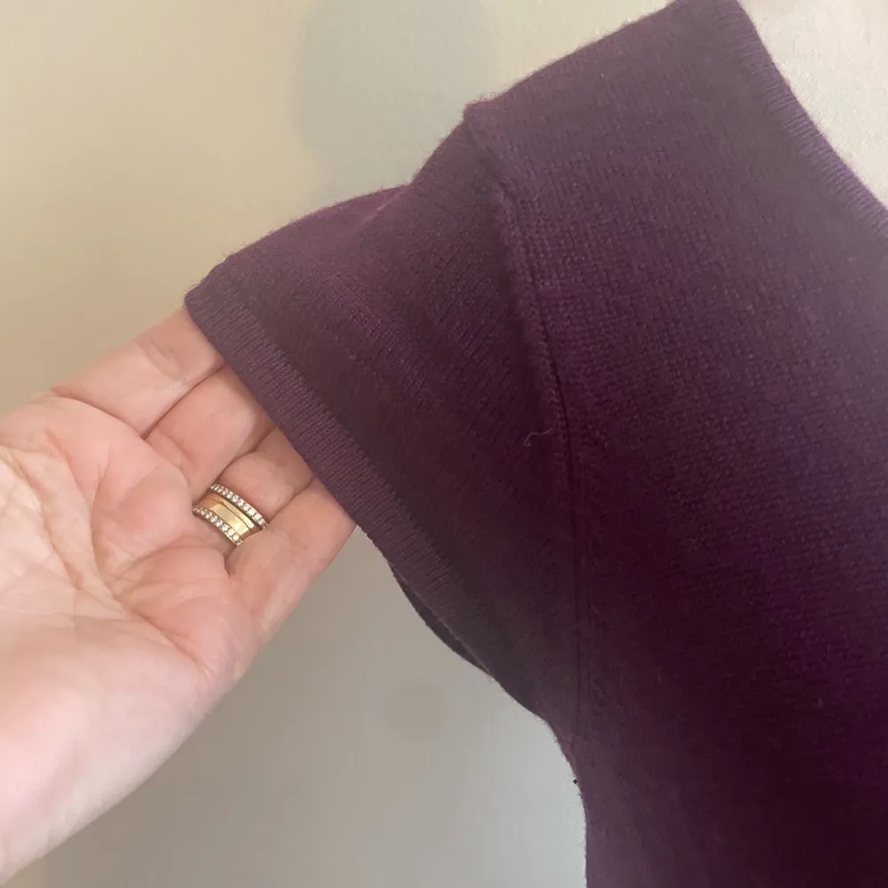 Design History Women’s Small Purple 100% Merino Wool Career Dress Work Quite Lux - Image 4