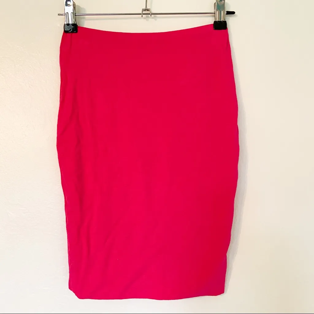 Naked Wardrobe Hot Pink High Waisted Skirt Size XS - Image 7