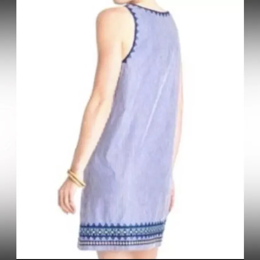 Vineyard Vines  Geo Prep Embroidered Shift Swing Dress - Image 9