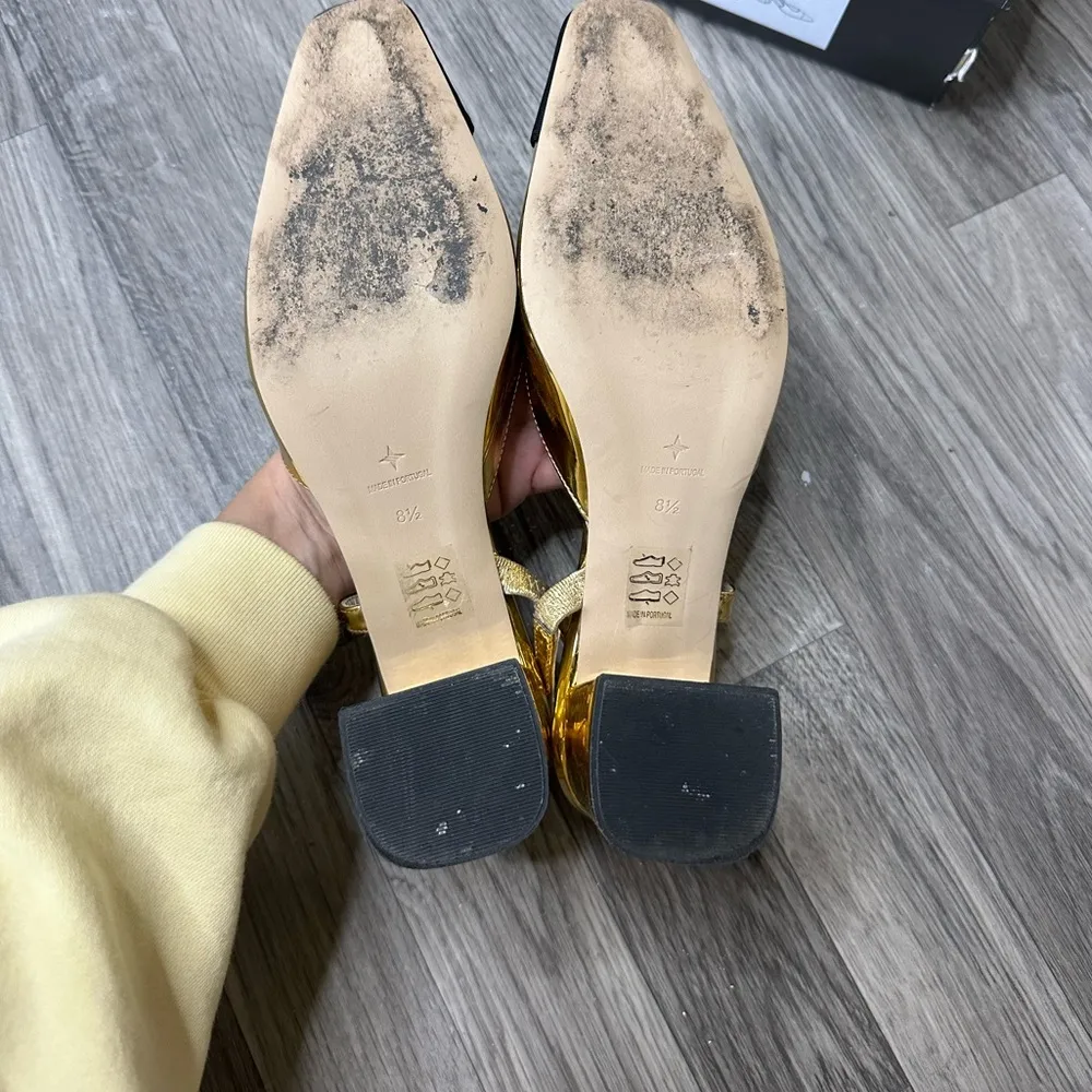 Tuckernuck Tinsley Slingback Heel Gold 8.5 - Image 7