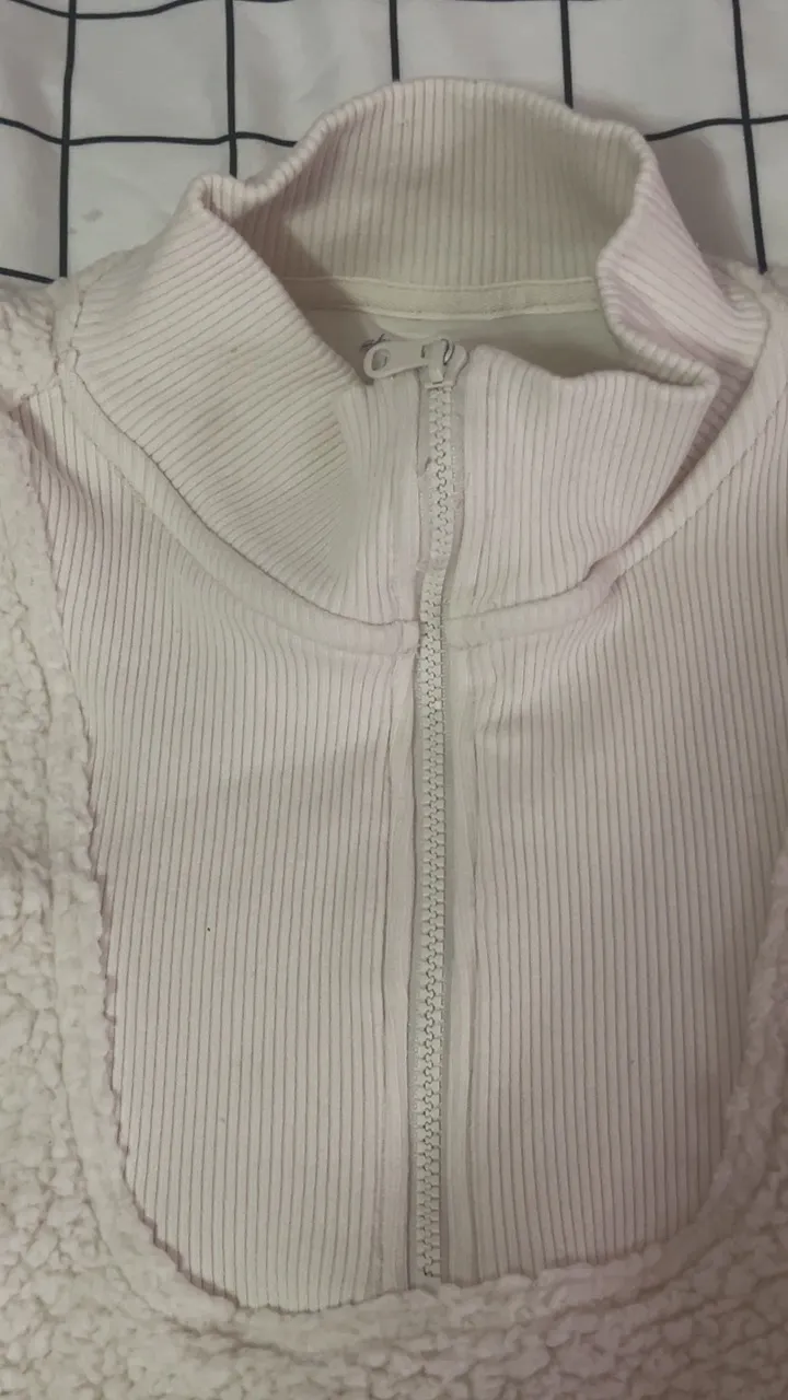 White Fuzzy Pullover - Image 4