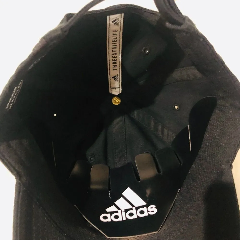 Adidas Women's Saturday Hat Cotton Relaxed‎ Fit Cotton Adjustable Black One Size - Image 5