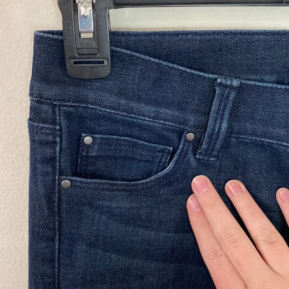 Ann Taylor Factory modern ankle length slim dark wash jeans size 0 Blue - Image 6