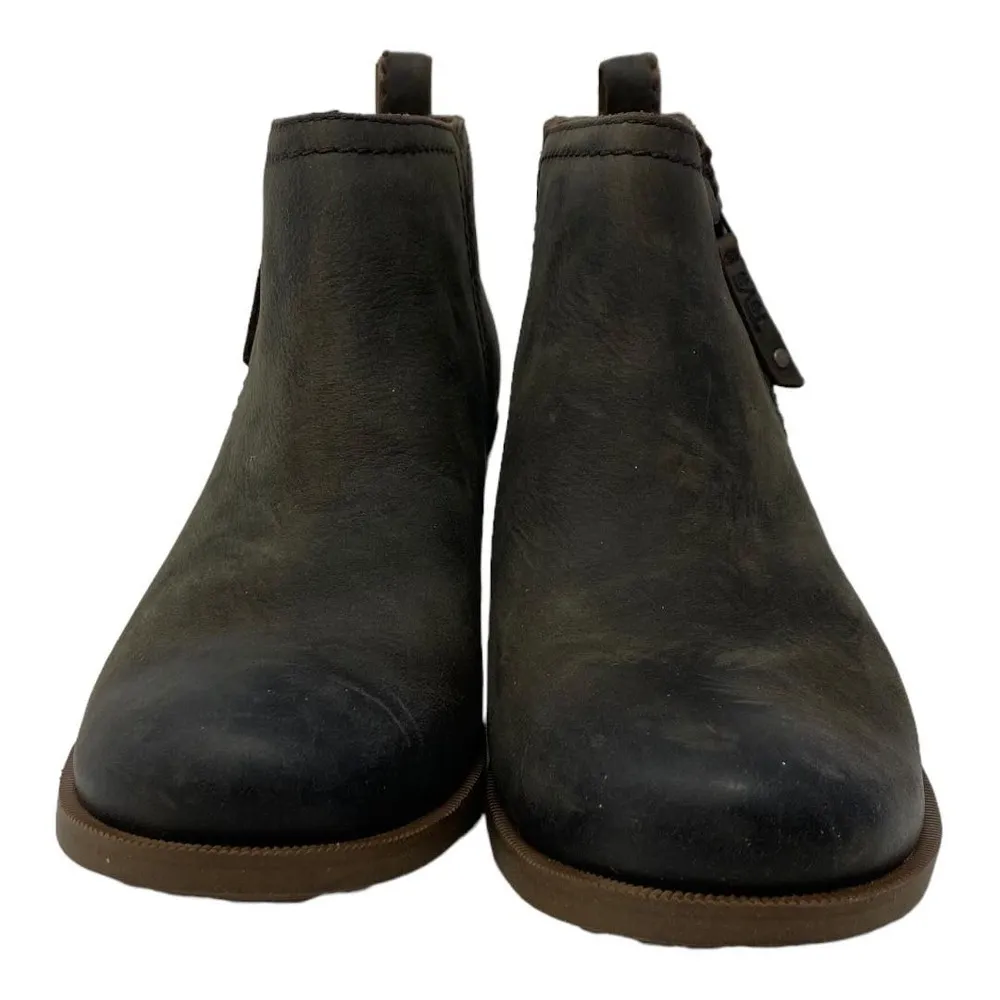 Teva Women's Size 6.5 Anaya Ankle Boots Brown Zip Up Waterproof Booties New - Image 3