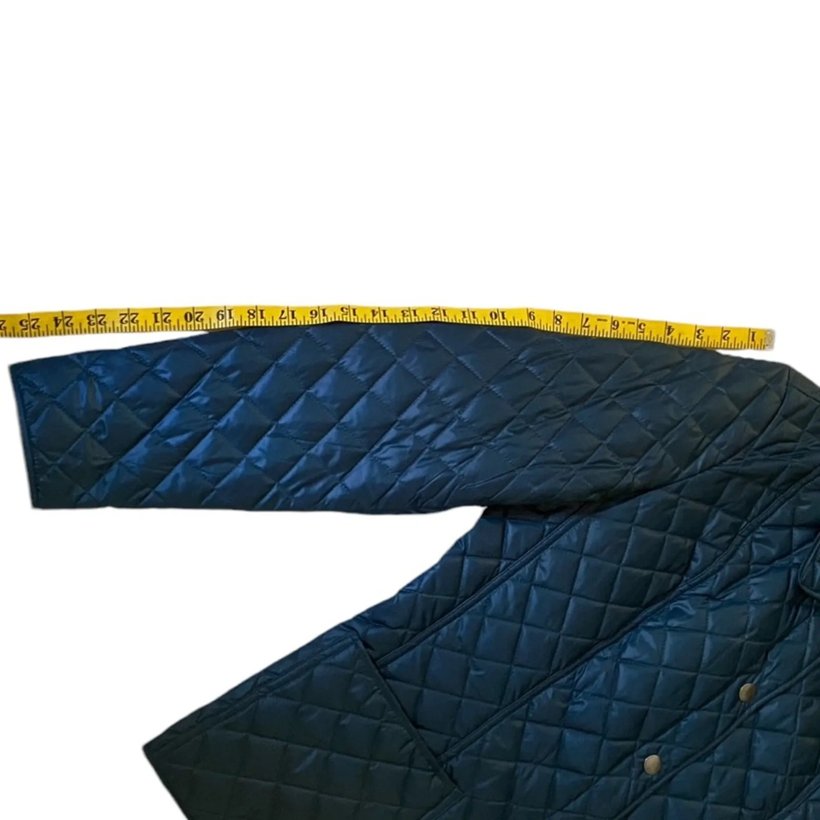 St. John's Bay XL Jacket Quilted Coat Puffer Preppy Plaid Lightweight Winter - Image 5