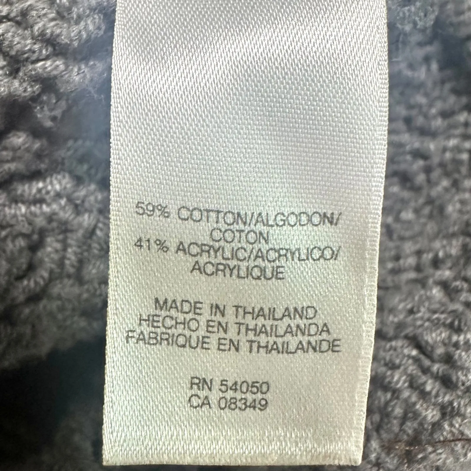 JONES NEW YORK Y2K Gray Chunky Cable Knit Short Sleeve Sweater Dress Women's S - Image 7