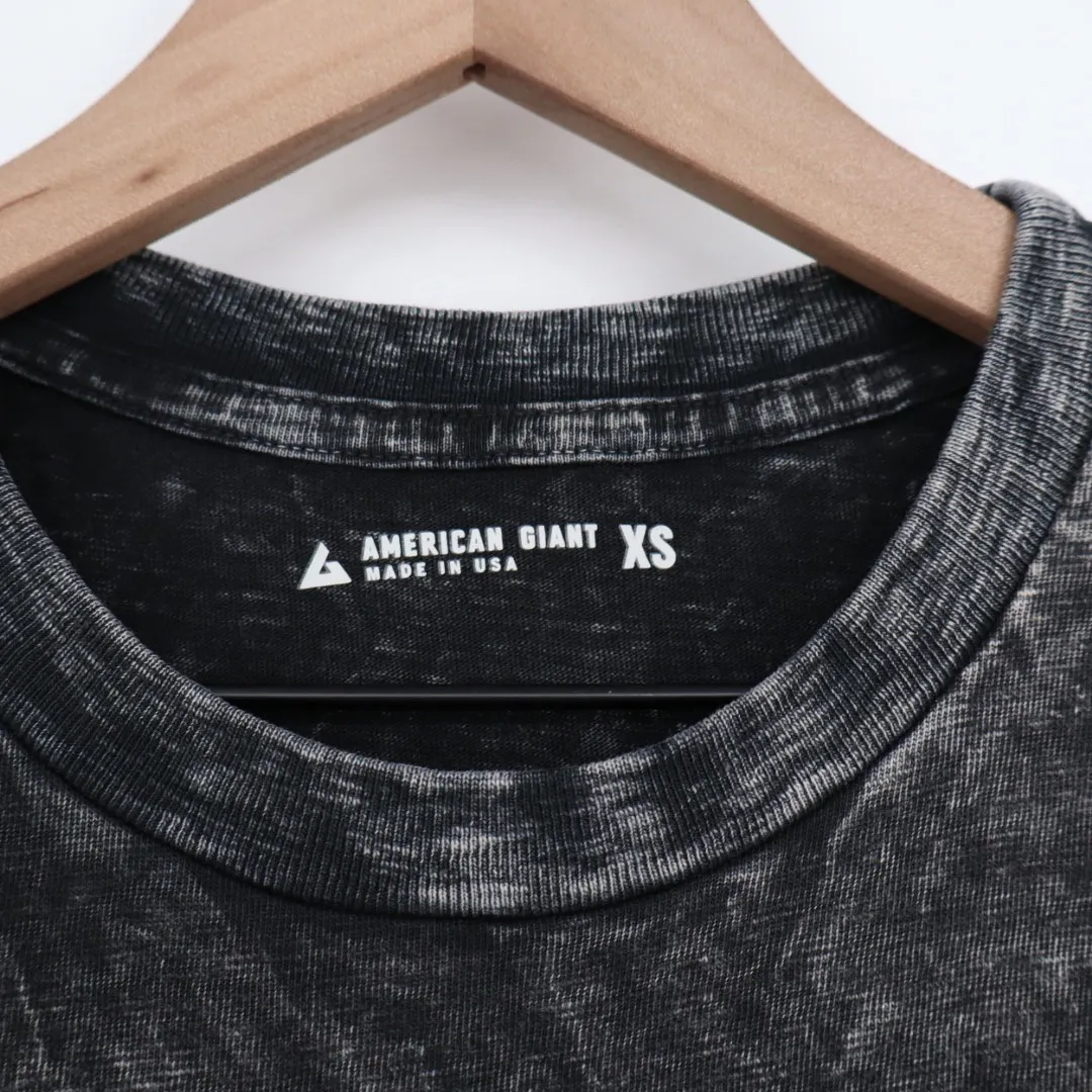 American Giant Women's Premium Slub Tiered Dress Size XS Made in USA Gray - Image 3