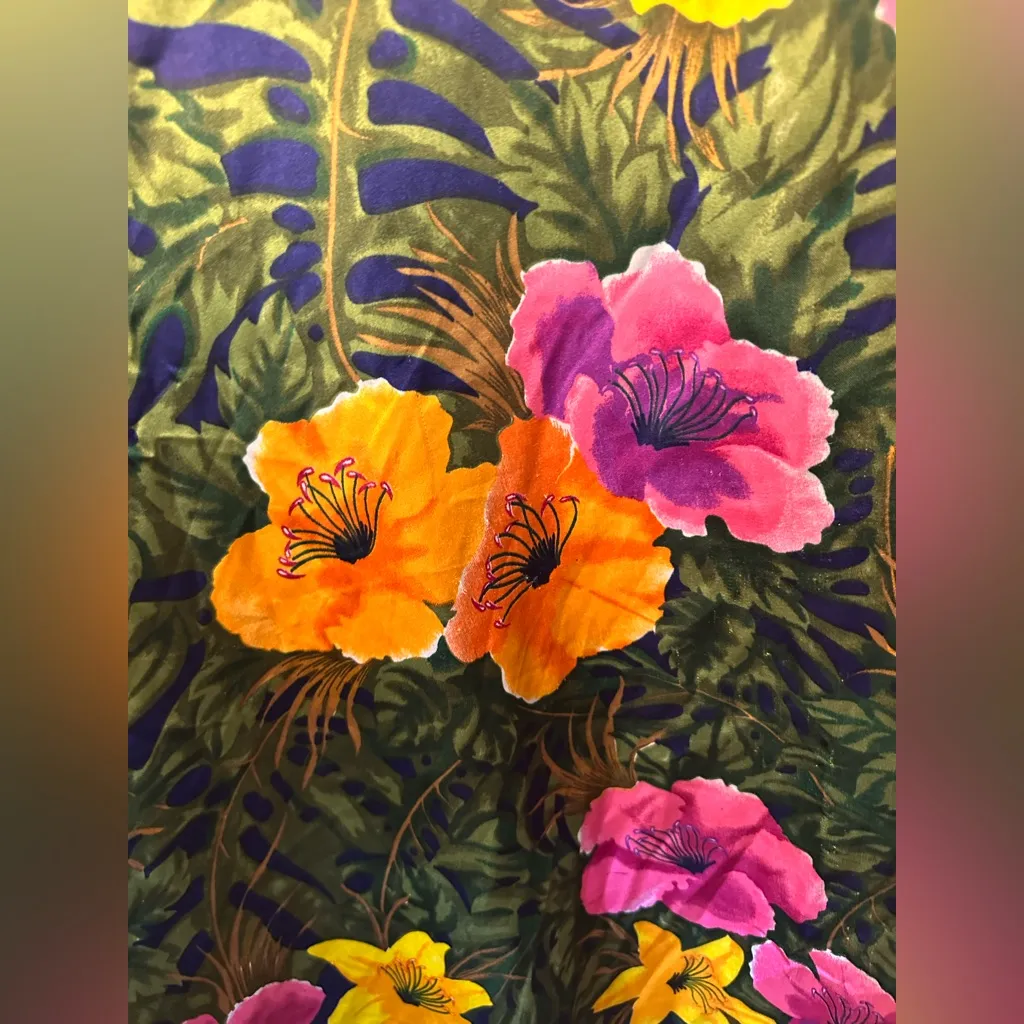 Winlar Floral Kaftan Dress with Pink and Yellow Flowers Size undefined - Image 4