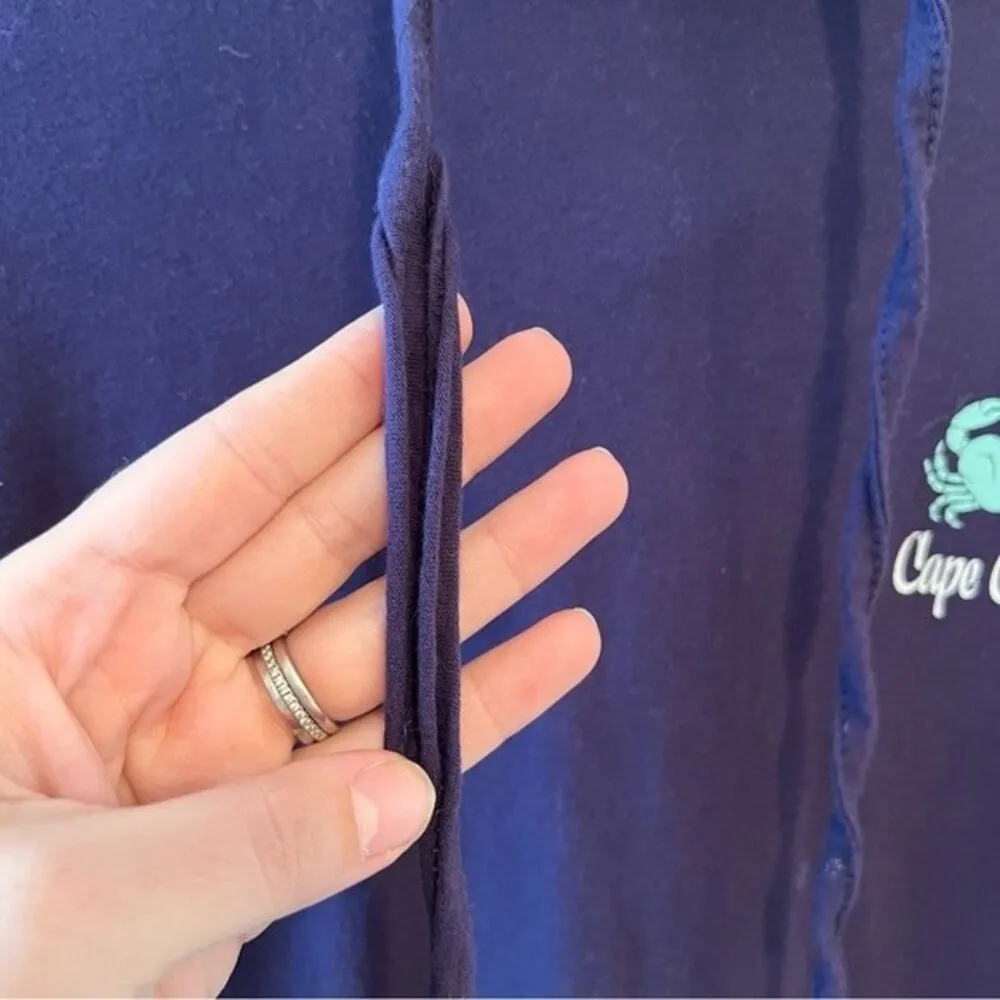 Cuffy’s The Cape Womens Hooded Long Sleeve Shirt Blue Size M - Image 2