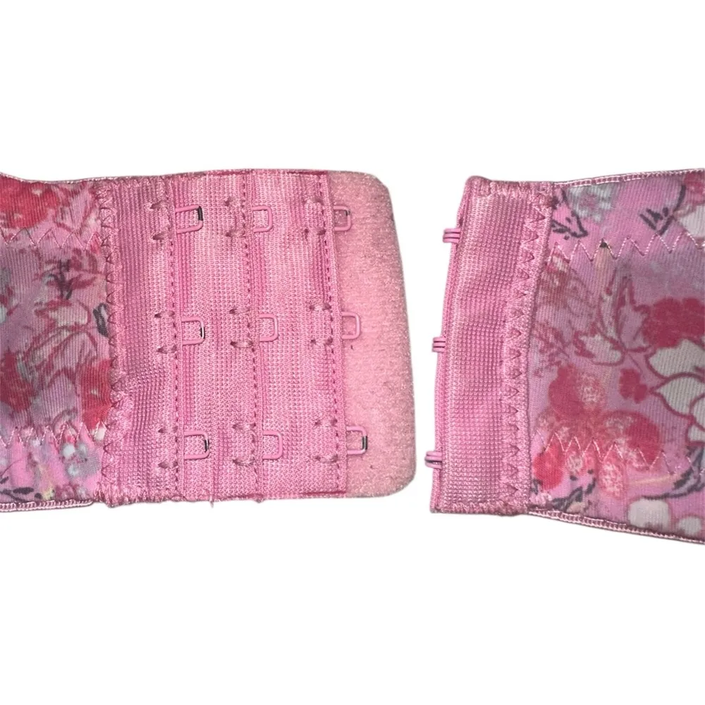 Jessica Simpson Pink Floral Lightly Lined Bra Size 38D - Image 5
