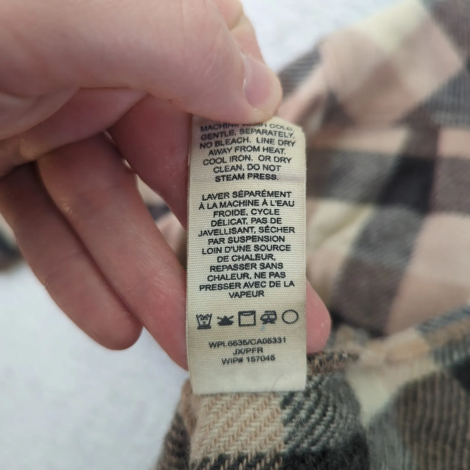 Woolrich Plaid Flannel Shirt Jacket Womens Medium Button‎ Up Wool Blend - Image 5