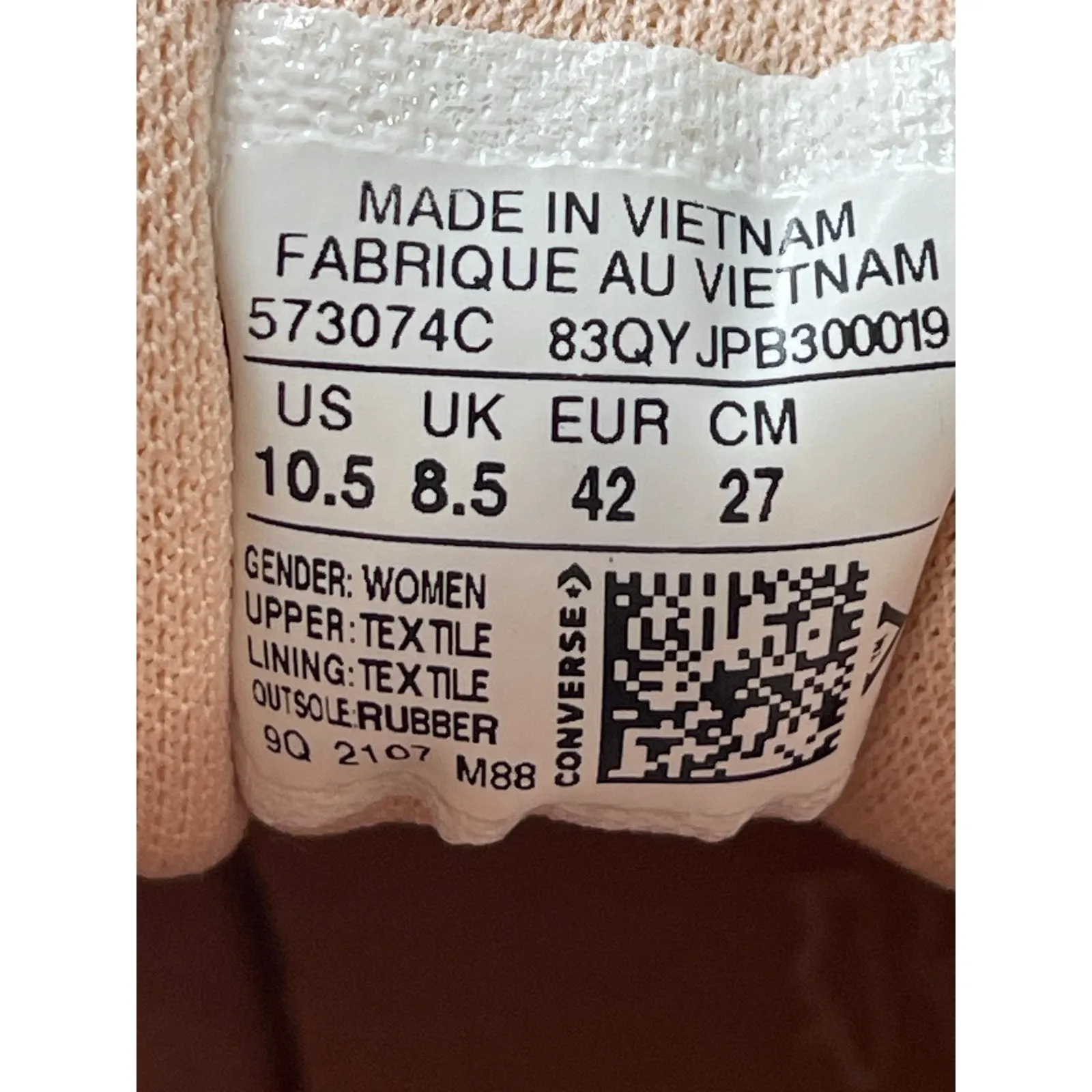 Converse Chuck Taylor All Star White Sherpa High Top Lace Up Sneakers Shoes 10.5 - Image 6