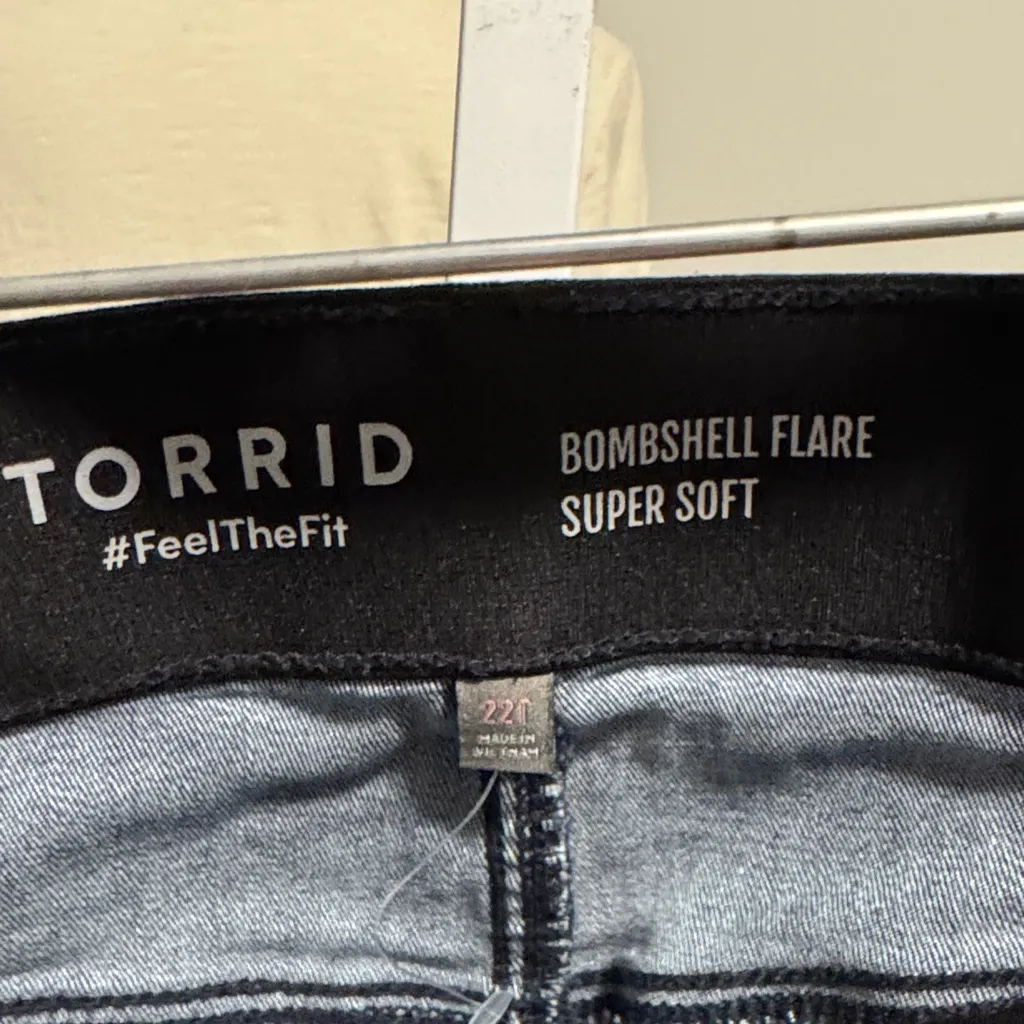 Torrid Deep Indigo Flare Jeans - Image 2
