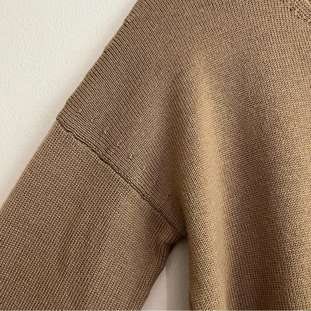 Max Mara Leisure Giorno Sweater Tan Wool Size Large - Image 10