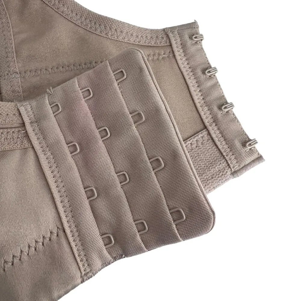 Glamorise No Bounce Cami Wire Free Sports Bra 1066 Beige 44D Tan Size undefined - Image 3