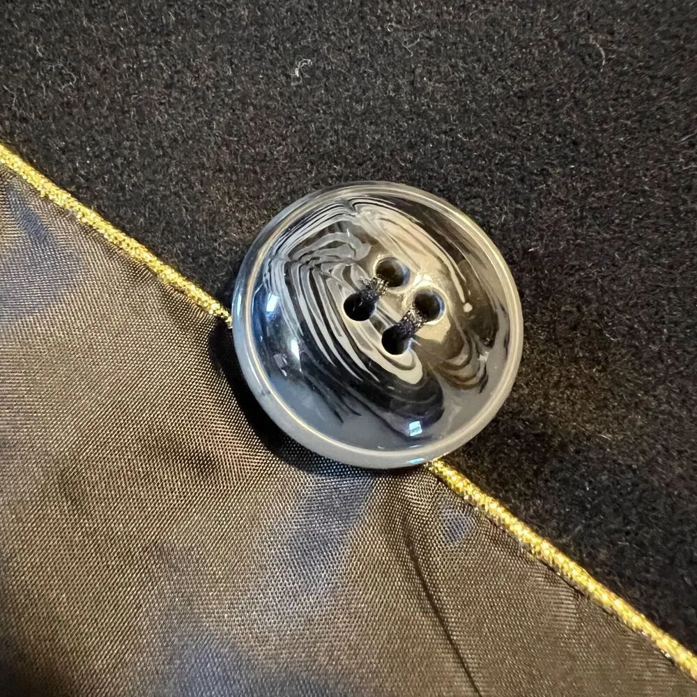 Apt 9 Womens Cape Coat Jacket Wool Blend Elegant Classic Outerwear Black Medium - Image 10