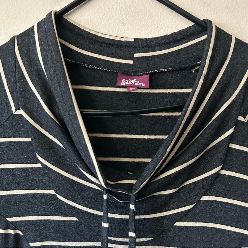 Salaam Striped Cowl Neck Long Sleeve Dress Size XS - Image 8