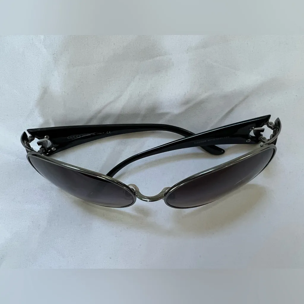 GUCCI 2 TONE PURPLE Sunglasses MODEL TZ8568 SIZE 67 16 125 MADE IN ITALY-USED - Image 4