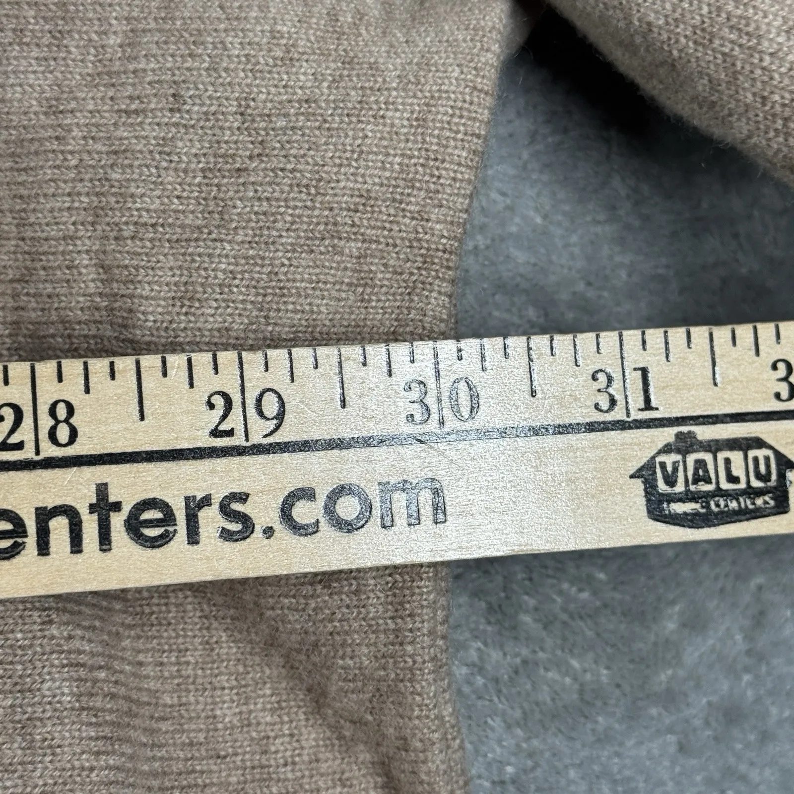 Garnet Hill Sweater‎ Womens 100% Cashmere 3/4 Sleeve Boat Neck Boxy Beige Size S - Image 10