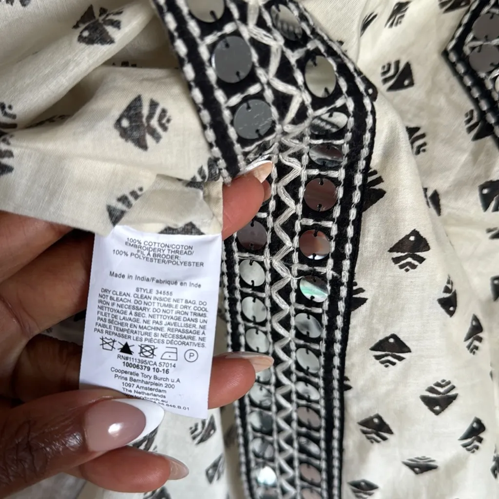 Tory Burch kingfish sequin trim tunic 6 - Image 10