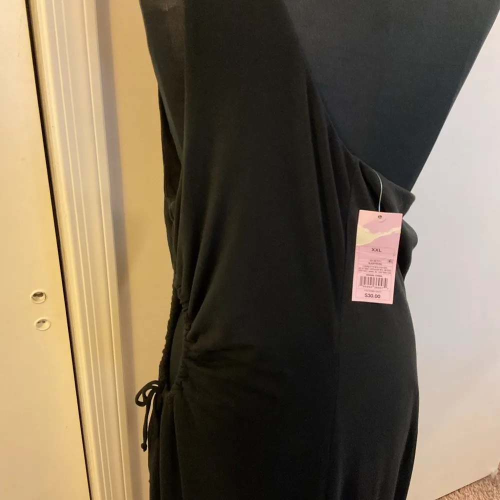2. NWT Wild Fable Black Asymmetrical One Shoulder Black Cut Out Hip Dress SZ XXL - Image 12