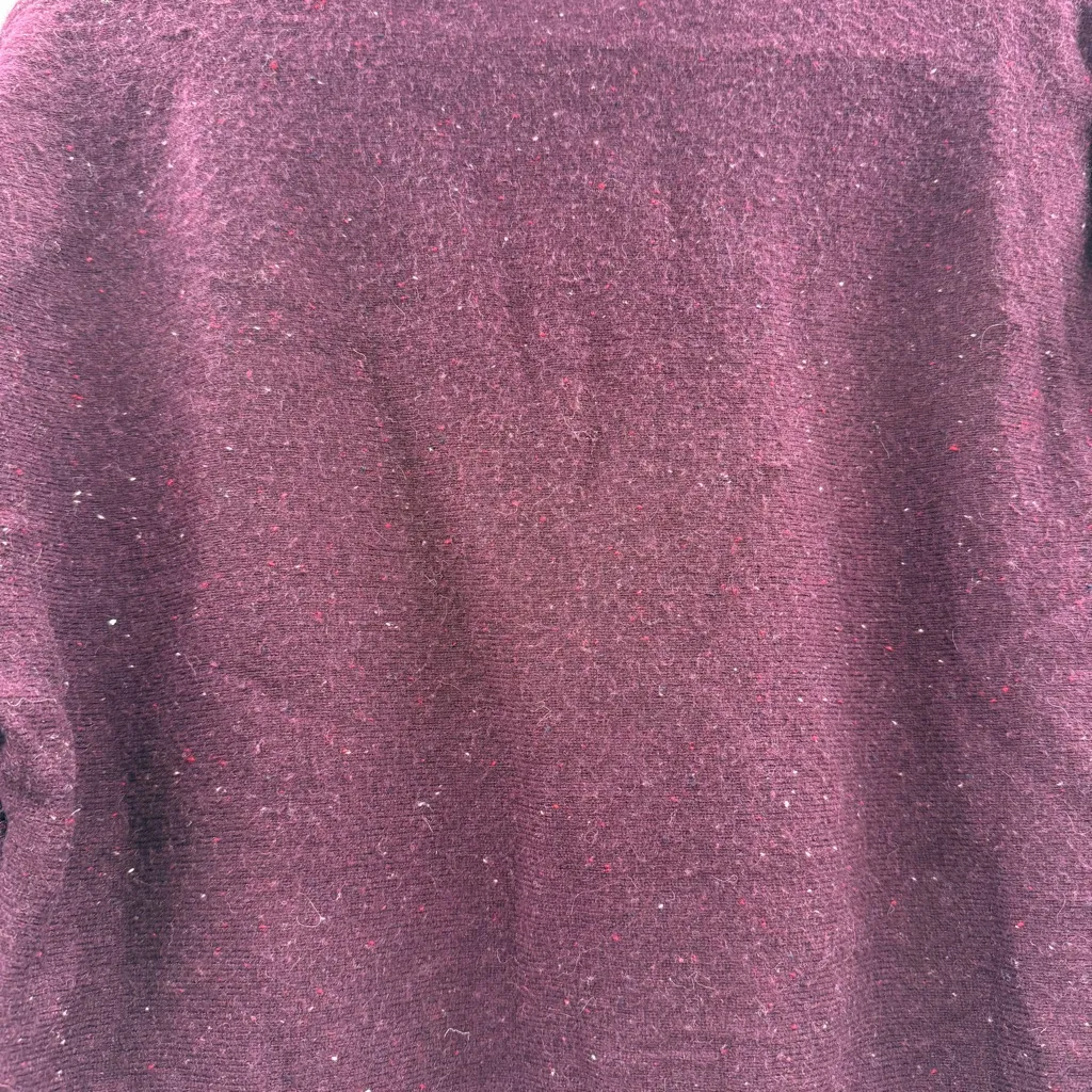 Max Studio Maroon Slouchy Long Sleeve Mock Neck Pullover Sweater‎ Sz S - Image 5