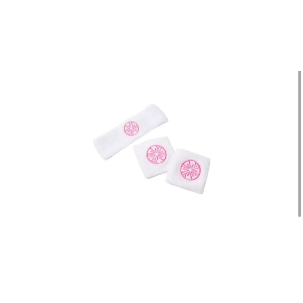 LILLY PULITZER Resort White Sunshine Wristband & Sweatband Set NEW NWT - Image 2