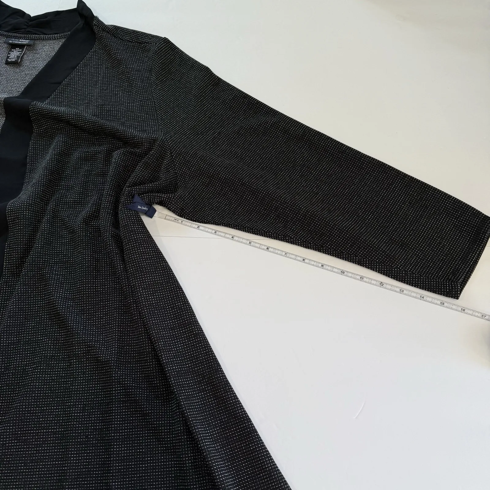 Catherines Any Wear Black Gray Twist Tank Top‎ Open Chiffon Back Cardigan 4X - Image 6