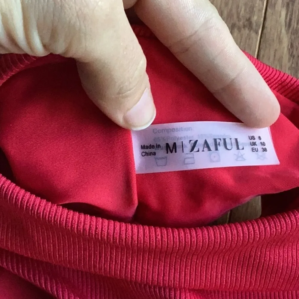 ZAFUL red ribbed bikini set - Image 3