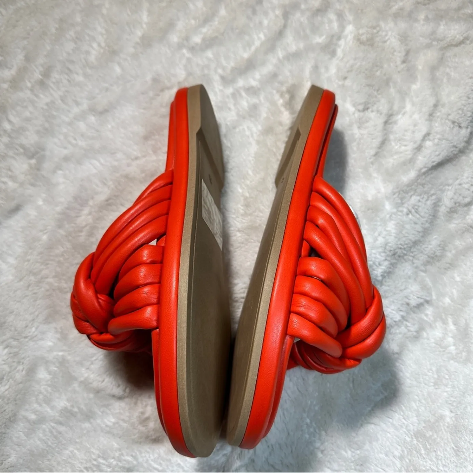 Seychelles Size 7.5 Orange Simply The Best Flat Sandals New SummerResort Coastal - Image 7