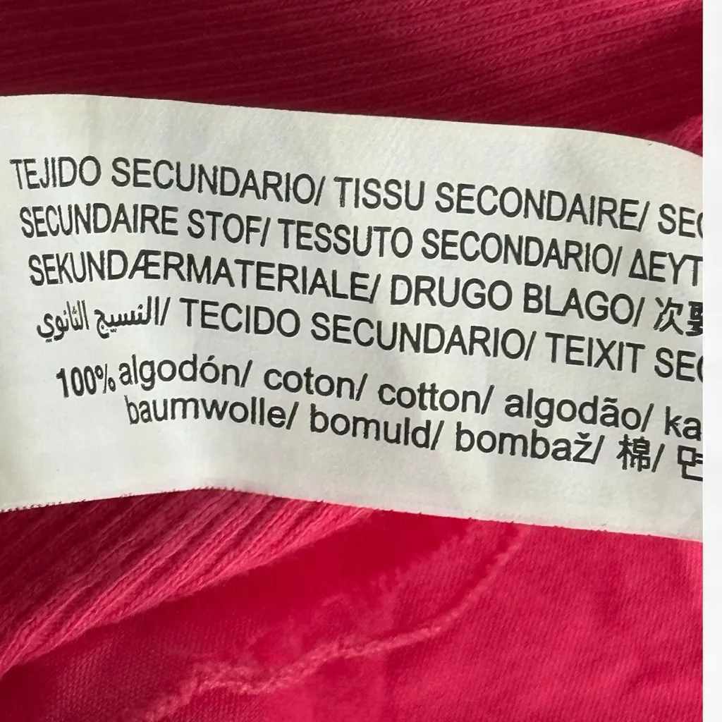 Zara Fuchsia Puff Sleeve Bodysuit Women's  Rib Flutter Ruffle Sleeve Thong Sz L - Image 5