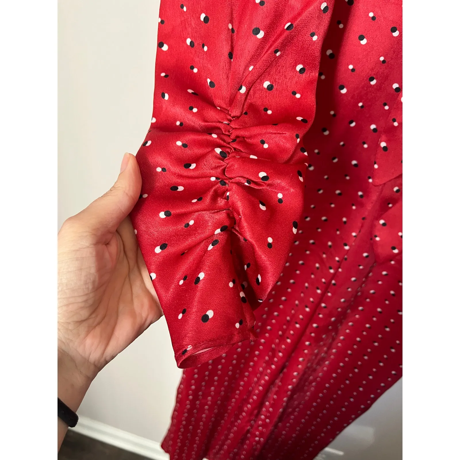 House of Harlow 1960 x Revolve sz. XS Vera Red Polka Dot Jumpsuit - Image 6
