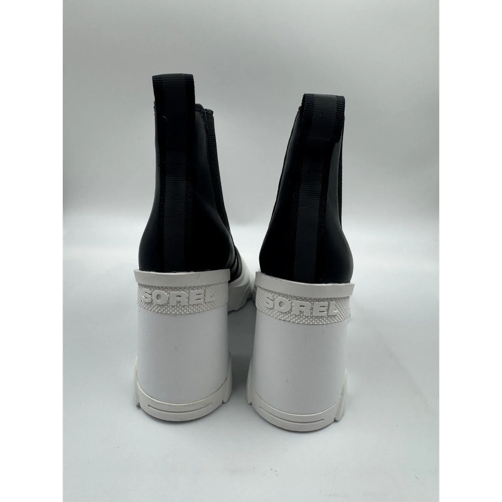 Sorel Brex Chelsea Heeled Ankle Black/White Booties, Waterproof Women’s Size 5.5 - Image 6