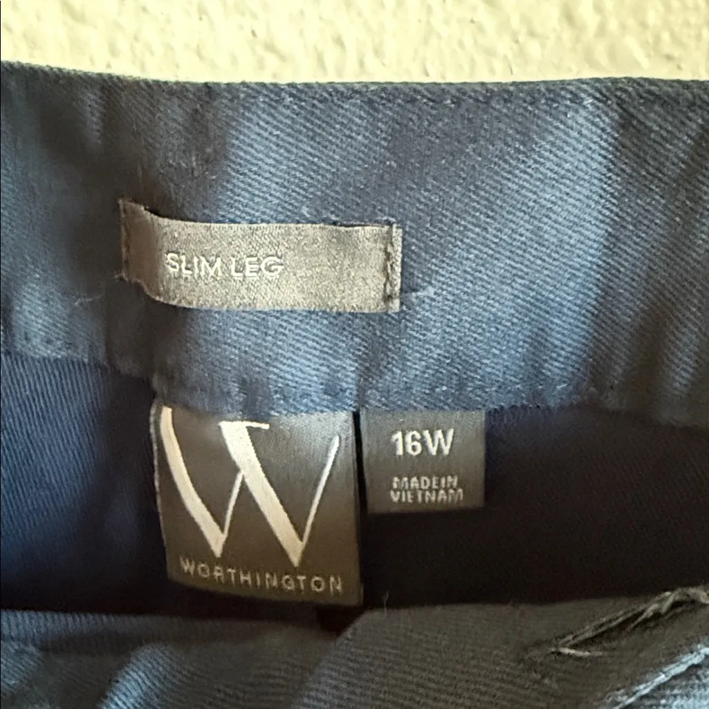 Worthington Women’s Deep Blue Pants. - Image 4