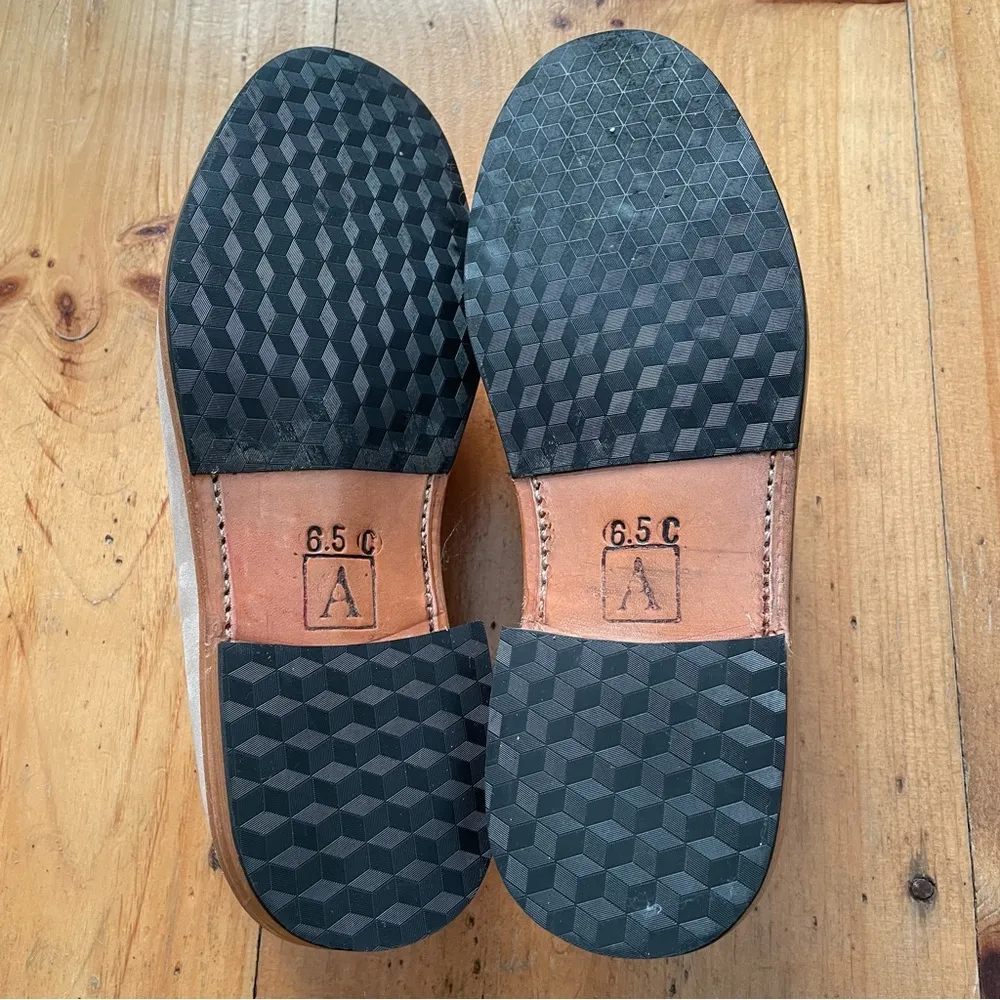 Adelante Leather Tan Sophia Penny Loafers 6.5 C Slight Wide - Image 11