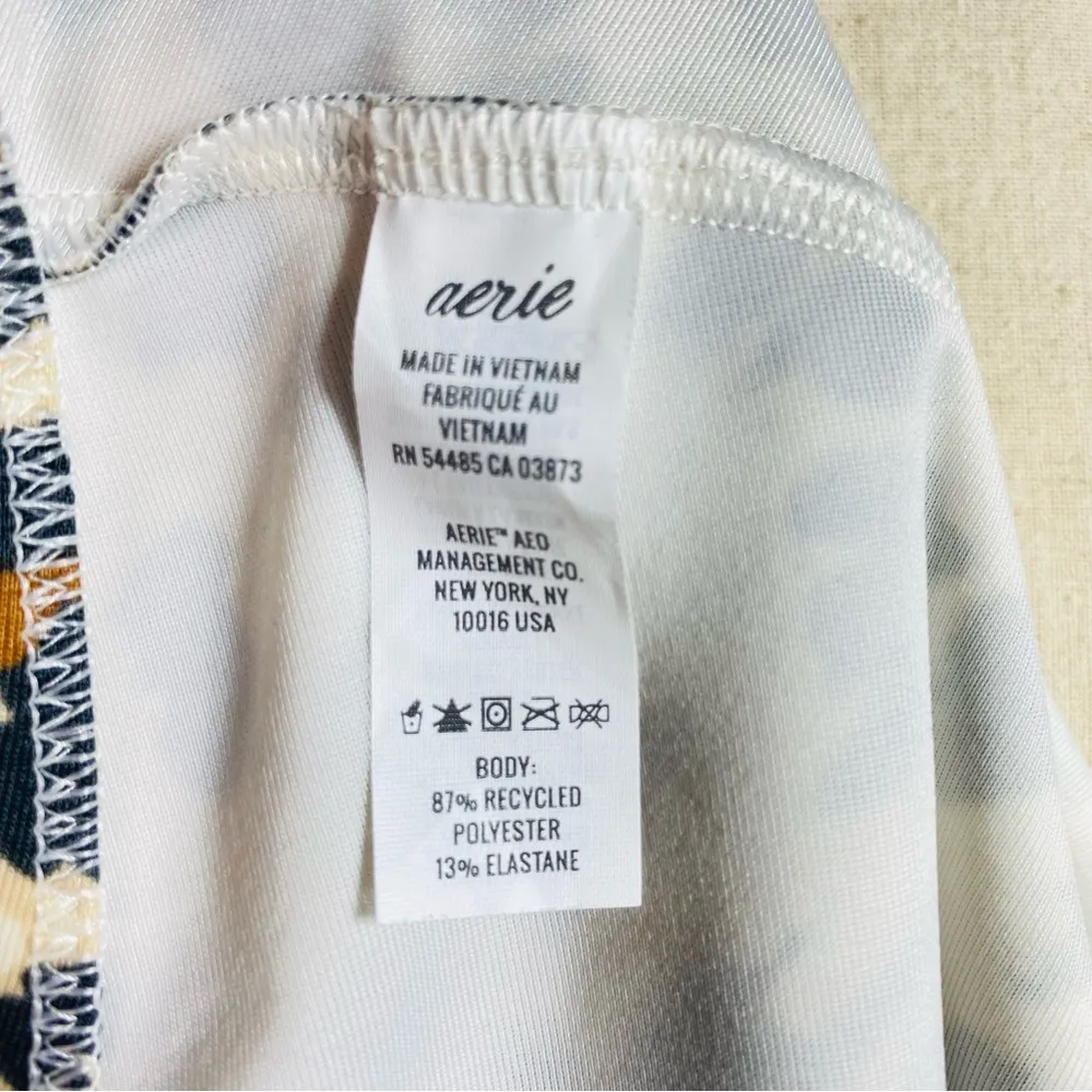 Aerie Leopard Print Wrap Swimsuit One Piece - Image 9