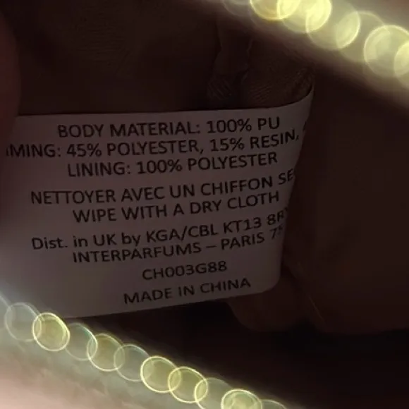 Jimmy Choo Parfums Blush Pink and Gold Glitter Makeup Travel Bag Zip Up Purse - Image 9