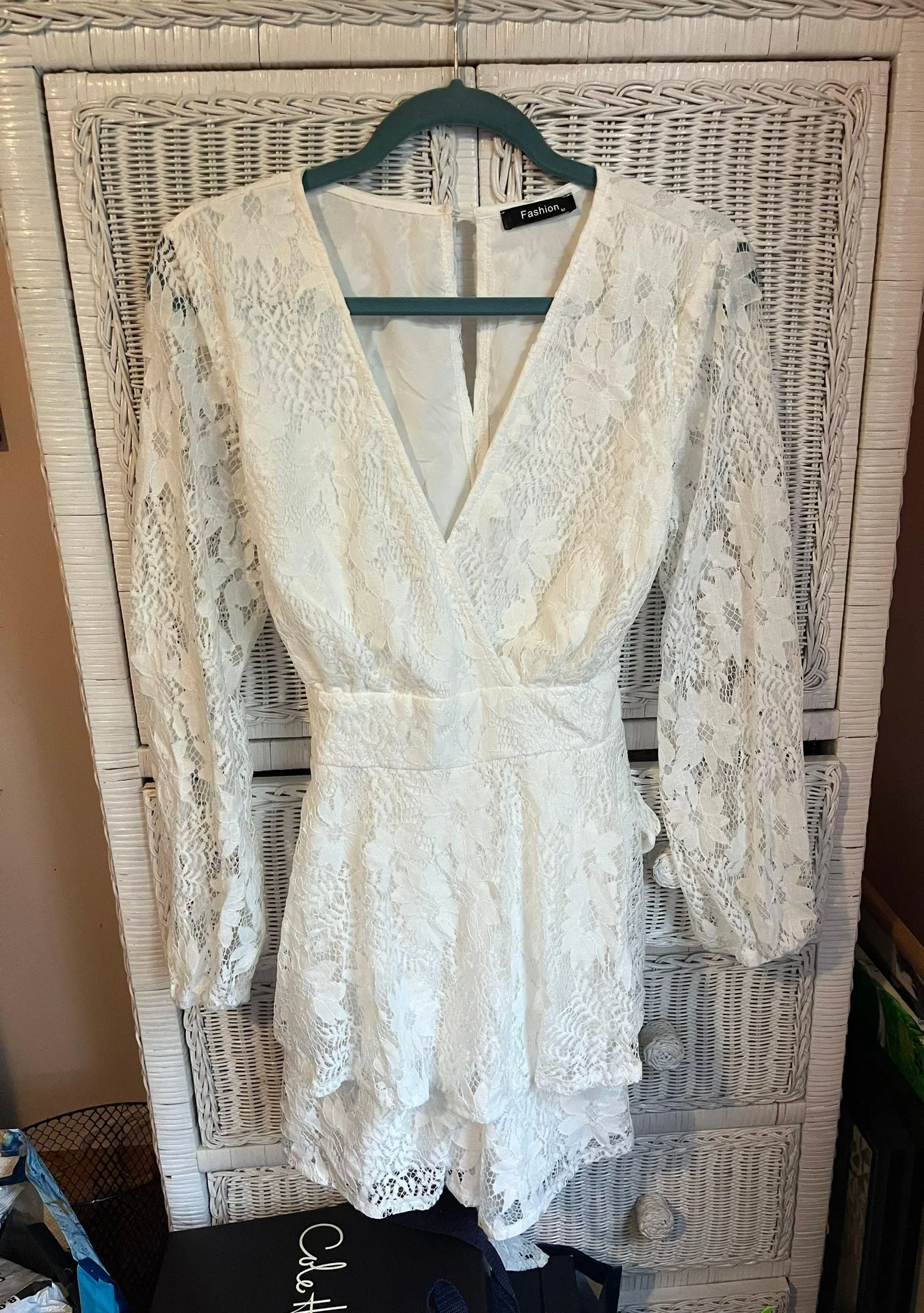 White Lace Romper - Image 4